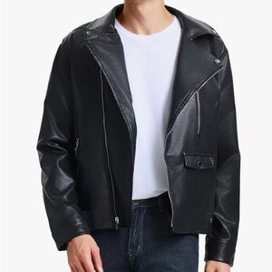 Men's Black Leather Jacket